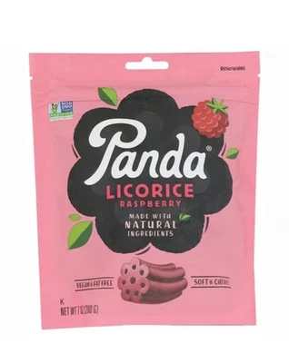 Regaliz Panda frambuesa regaliz paquete de 7 oz caducidad 15/04/26 Foto 1 de 2