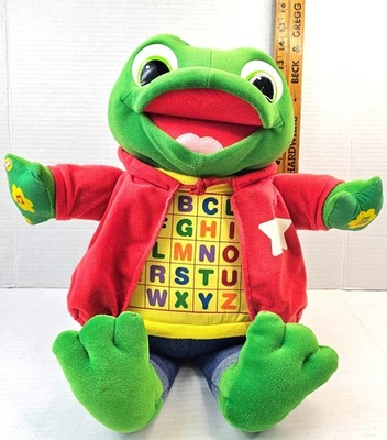 Vtg 2001-2003 Leapfrog Alphabet Pal Interactive Learning Plush Frog Toy Works! - Image 1 of 4