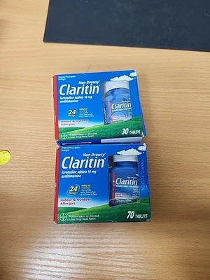 Claritin não sonolento 10 mg anti-histamínico 100 unidades total Leia a descrição  - Imagem 1 de 4
