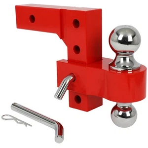 1pc 6'' Adjustable Trailer Towing Hitch 2" & 2-5/16'' Dual Ball US - Picture 1 of 8