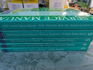 2002 SUBARU FORESTER Service Manual Set Factory OEM 3-7 VOLUMES - Picture 1 of 7