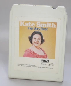 Kate Smith – Her Very Best (RCA Special Products) 8-Track Tape – Untested - Imagen 1 de 4