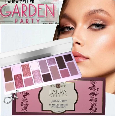 Laura Geller Garden Party* 16 Multi-Finish Eyeshadow Palette (Pinks) NIB 20g $45 - Image 1 of 4
