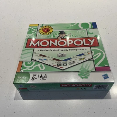 Hasbro Family Monopoly Board Game New Sealed Speed die fast property trading - Image 1 of 2