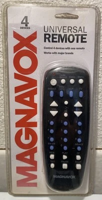 Magnavox NOS  4-in-1 Universal Remote Control SKU 2162541 New In Package MC345 - Image 1 of 3