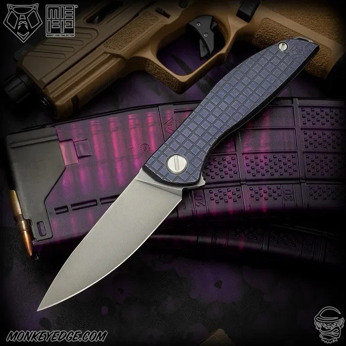 Shirogorov Knives Neon Zero Monkey Edge Frag Purple Edition Brand New  - Image 1 of 4