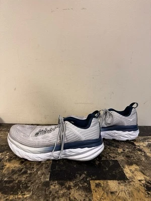 Hoka One One Bondi 6 Gray Green Lace Up Sneakers Running Shoes Women's 10 D Wide - Image 1 of 4