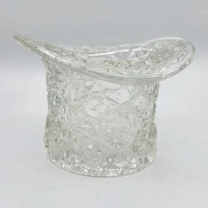 Vintage Fenton Daisy Button Hat Pressed Glass 3.25" - Picture 1 of 11