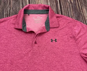 Under Armour Shirt Herren Gr. XL locker rosa Playoff Polo Golf Polyester - Bild 1 von 6
