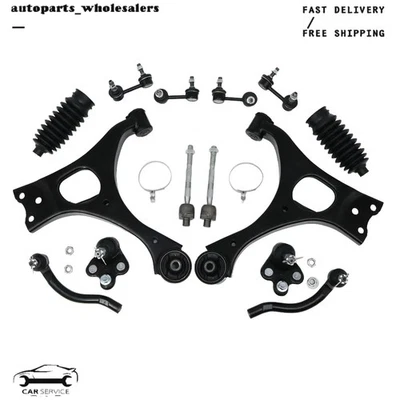 Kit de suspensión de 14 piezas brazos de control inferiores delanteros para Honda Civic 2006-2011 1,8 L L4 Foto 1 de 4