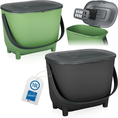 Komposteimer Biomülleimer Bio Müll Behälter 10L Kunststoff Kompostbehälter Küche - Bild 1 von 4