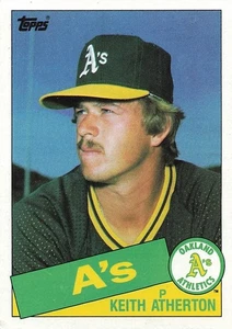 1985 Topps - Keith Atherton #166 NM - Picture 1 of 2