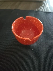 Vintage Rare 1960's Plastic Ashtray Confetti Red White - Picture 1 of 6