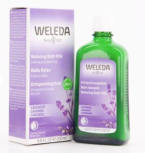 2X Weleda Organic Natural Vegan Lavender Relaxing Bath Milk 200ml Calm & Balance