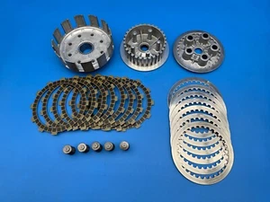 2002 02 KX250 KX 250 OEM Clutch Basket Hub Primary Gear Friction Plates nice - Bild 1 von 21