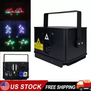 3W 15K RGB Animation Laser Licht ILDA Sound AUTO DMX DJ Bühne Vollfarbe USiHKp - Bild 1 von 16