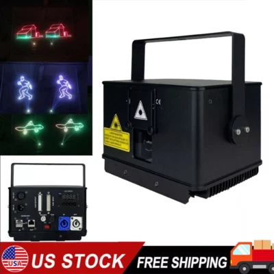 3W 15K RGB animation laser light ILDA sound AUTO DMX DJ stage full color USiHKp - Image 1 of 4