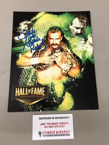 Jake The Snake Roberts Signed 8x10 photo Autograph WWE Wrestling W/ Store COA - Picture 1 of 1