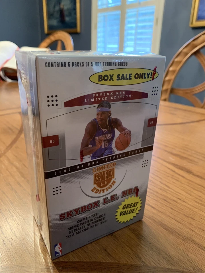 LeBron James Rookie YR 03-04 NBA Fleer Skybox Limited Edition sealed box-6 packs - Image 1 of 4