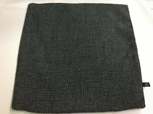 18" x 18" Luna Ensemble Domino schwarz & weiß gewebte Wolle Kissenbezug - Bild 1 von 3