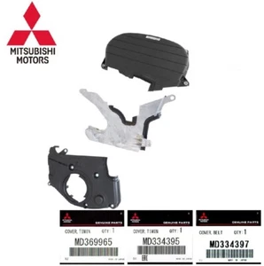 OEM Mitsubishi Lancer Evolution Timing Belt Cover CP9A Evo 4 5 6 7 Set MD369965 - Picture 1 of 6