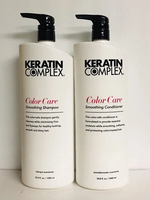 Keratin Complex ~ Color Care Smoothing Shampoo & Conditioner 33.8 fl oz Each - Image 1 of 2