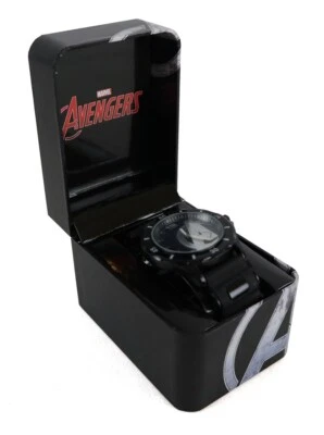 Avengers Collector's Edition Analog Watch Marvel Comics Black New In Box - Image 1 of 4