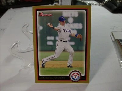 2010 Bowman Gold   #76 - Michael Young - Texas Rangers  10-1207 - Image 1 of 2
