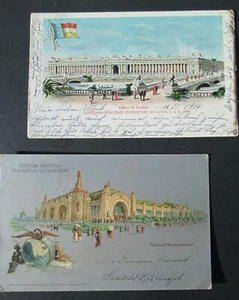 1904 Postcards (2)  LOUISIANA PURCHASE EXPOSITION St. Louis World's Fair - Picture 1 of 6