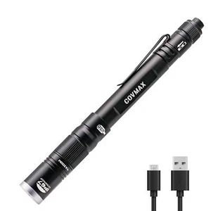 COVMAX Wiederaufladbare Pen Light Taschenlampe IP67 Wasserdicht mit Taschenclip 4-Z... - Bild 1 von 8