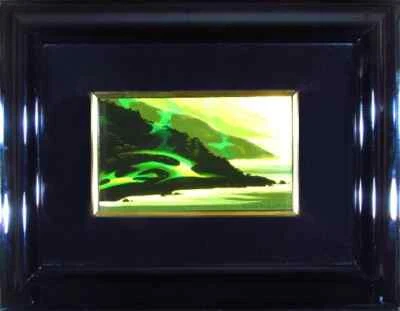 Pintura Original Eyvind Earle Acrílico Sobre Tabla Firmada a Mano Enmarcada 1997 Foto 1 de 4