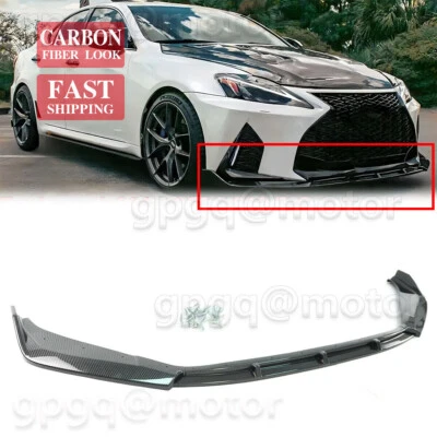 GI I GT Carbon Fiber Front Lip Splitter For Lexus IS300 IS350 IS500 21-25 Bumper - Image 1 of 4