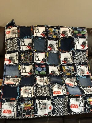 Star Wars The Force Awakens Rag Quilt-New! - Image 1 of 3