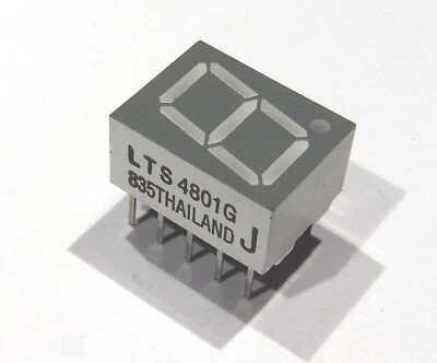 LTS4801G - Afficheur 7 segments 10mm vert anode commune - Photo 1/4