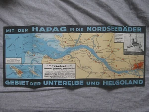 Folleto de viaje con HAPAG a los baños del Mar del Norte servicio de balnearios vapor Cobra - Imagen 1 de 4