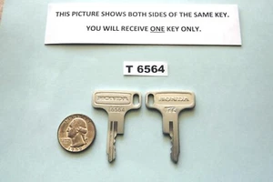 Honda NOS orig. ignition key pre-cut # T 6564 - for '60's - '70's Hondas T6564 - Bild 1 von 1