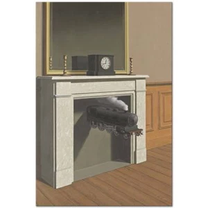 Time Transfixed by Rene Magritte as HIQU Art Print on Canvas - Picture 1 of 2