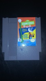 Nintendo Sesame Street 123 NES Cartridge Astro Grover & Ernie's Magic Shapes