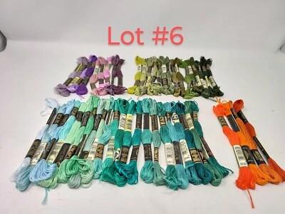 NEW DMC Floss From DEALER STOCK - 50 Random Colors - Lot #6 - NO DUPLICATES. - Image 1 of 4