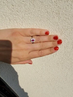 Anello Principessa con Rubino in argento 925% - Immagine 1 di 4