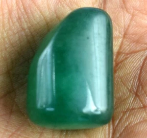 56,90 ct natürlicher grüner Smaragd 25 x 17 mm ausgefallener Cabochon Trommel lose Edelstein - Bild 1 von 9