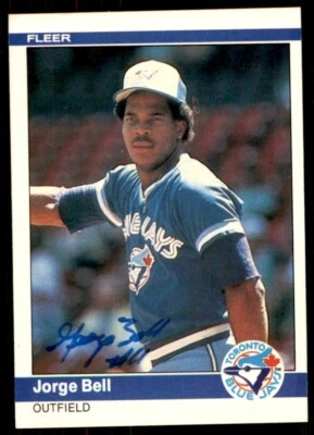 1984 Fleer Baseball #148 George Bell Signed Autograph (no COA) - Image 1 of 2