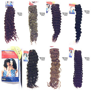 100% HUMAN HAIR FRENCH WEAVES -  LA TREND 20 Inches WET and WAVY