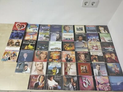 44 Stück Musik auf CD´s Compact Disc und 2 Kassetten Schlager Helene Fischer etc - Bild 1 von 4