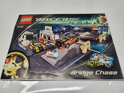 lego 8135 racers bridge chase instruction book only / me3629 r2 t24 - Image 1 of 2