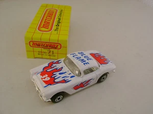 1983 MATCHBOX SUPERFAST #71 1962 62 VETTE CORVETTE BLUE FLAME NEW IN BOX - Bild 1 von 7