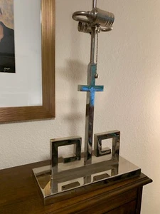 VISUAL COMFORT LARGE CHROME TABLE LAMP 2008 DISCONTINUED - Picture 1 of 17