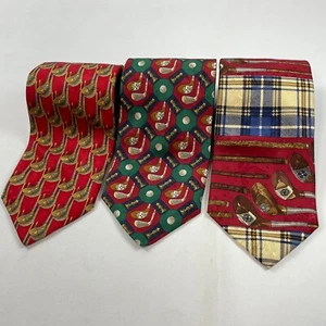 Robert Talbott Classic Vintage Golf neckties Lot of 3 Silk ties - Picture 1 of 12