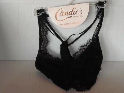 NEW Candies Intimates Lace Bralette - Black - Small - RET @24.00(A-BRA-254) - Image 1 of 3