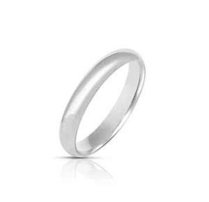 ADIRFINE 925 Sterling Silver 4MM Comfort Fit Wedding Band Ring - Picture 1 of 12